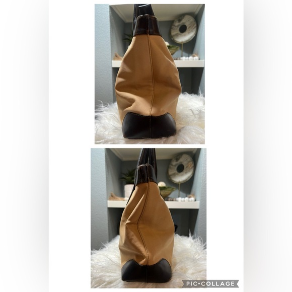 GUCCI Web Sherry Line Tote Bag Canvas Leather Purse- 💎Authenticated 💎 - Picture 14 of 16